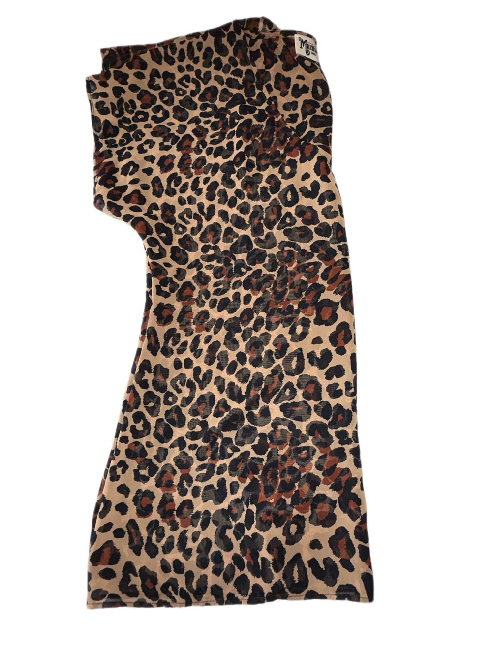 Show Me Your Mumu Leopard Print Sheer Oversized Top Small Boho Animal Print - Picture 5 of 7